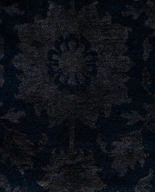 Contemporary Overdyed Wool Hand Knotted Black Area Rug 8' 1" x 10' 3"