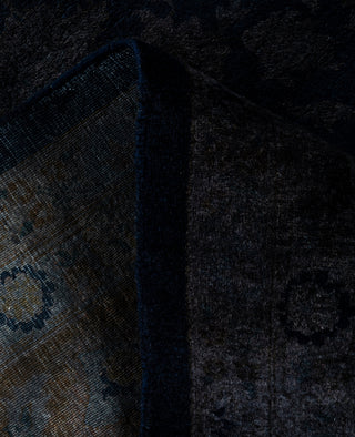 Contemporary Overdyed Wool Hand Knotted Black Area Rug 8' 1" x 10' 3"