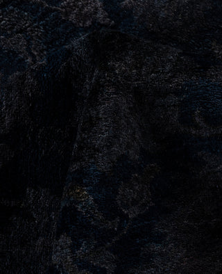 Contemporary Overdyed Wool Hand Knotted Black Area Rug 8' 1" x 10' 3"