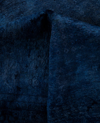 Overdyed One-of-a-Kind Wool Blue Area Rug 6' 1" x 9' 0"