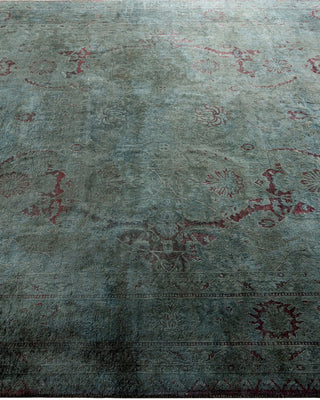 Modern Overdyed Hand Knotted Wool Gray Area Rug 6' 2" x 9' 0"