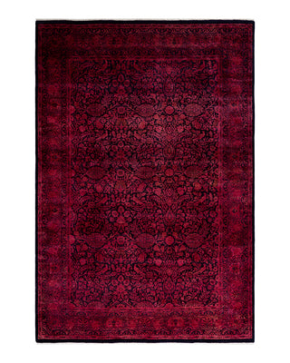 Contemporary Fine Vibrance Navy Wool Area Rug 6' 1" x 8' 10"