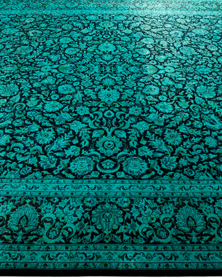 Contemporary Hand Knotted  Black Area Rug 8' 3" x 10' 1"
