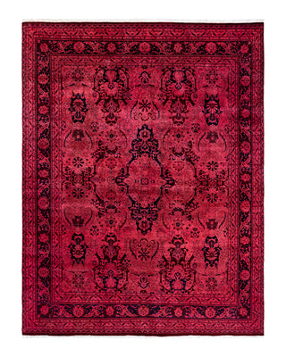 Contemporary Fine Vibrance Pink Wool Area Rug 8' 0" x 10' 4"