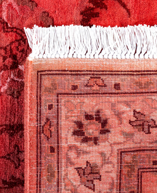 Overdyed Hand-Knotted Wool Modern-Contemporary Pink Runner 2' 8" x 7' 6"