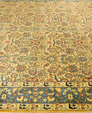 Overdyed Hand-Knotted Wool Modern-Contemporary Gold Area Rug 8' 1" x 10' 5"