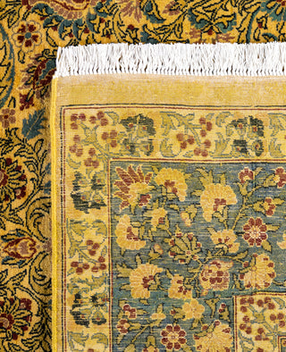Overdyed Hand-Knotted Wool Modern-Contemporary Gold Area Rug 8' 1" x 10' 5"