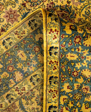 Overdyed Hand-Knotted Wool Modern-Contemporary Gold Area Rug 8' 1" x 10' 5"