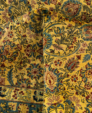 Overdyed Hand-Knotted Wool Modern-Contemporary Gold Area Rug 8' 1" x 10' 5"