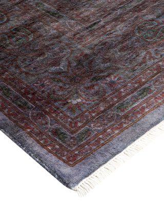 Modern Overdyed Hand Knotted Wool Gray Area Rug 8' 3" x 10' 6"