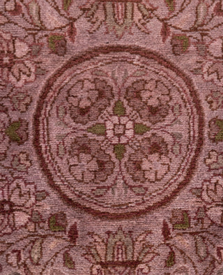 Overdyed Hand-Knotted Wool Modern-Contemporary Purple Area Rug 8' 4" x 8' 5"