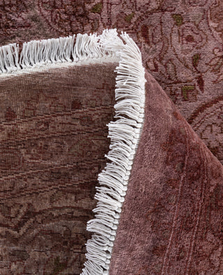 Overdyed Hand-Knotted Wool Modern-Contemporary Purple Area Rug 8' 4" x 8' 5"