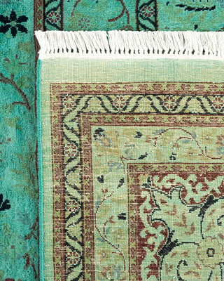 Contemporary Hand Knotted  Green Area Rug 10' 1" x 14' 2"