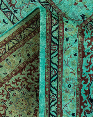 Contemporary Hand Knotted  Green Area Rug 10' 1" x 14' 2"
