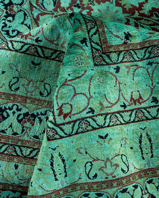 Contemporary Hand Knotted  Green Area Rug 10' 1" x 14' 2"