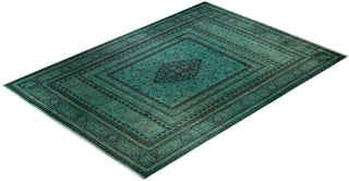 Contemporary Hand Knotted  Green Area Rug 10' 1" x 14' 2"