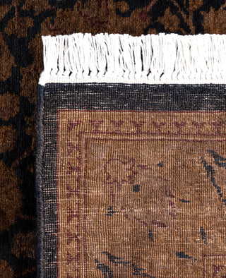 Overdyed Hand-Knotted Wool Modern-Contemporary Brown Runner 2' 7" x 6' 8"