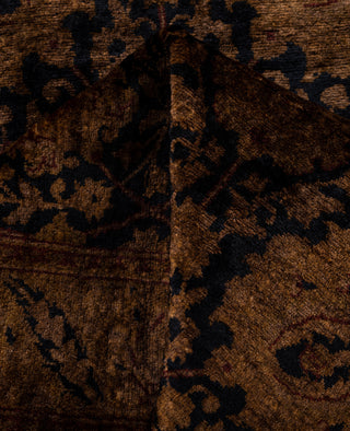 Overdyed Hand-Knotted Wool Modern-Contemporary Brown Runner 2' 7" x 6' 8"
