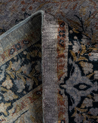 Modern Overdyed Hand Knotted Wool Gray Runner 2' 7" x 11' 5"