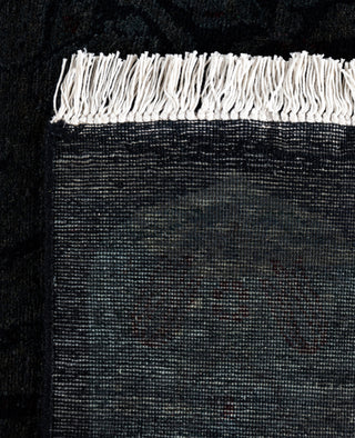 Contemporary Overdyed Wool Hand Knotted Black Area Rug 4' 5" x 7' 2"