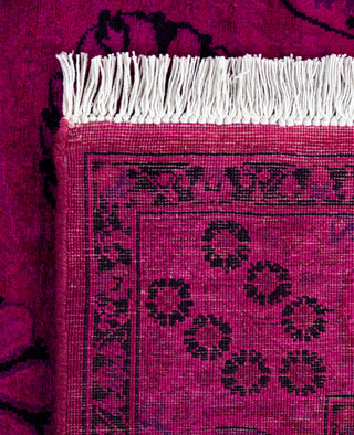 Contemporary Overdyed Wool Hand Knotted Pink Runner 3' 2" x 9' 1"