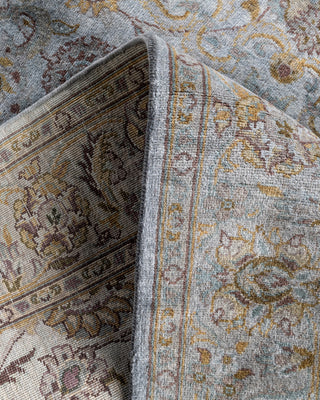 Fine Vibrance, One-of-a-Kind Handmade Area Rug  - Gray, 4' 2" x 6' 2"