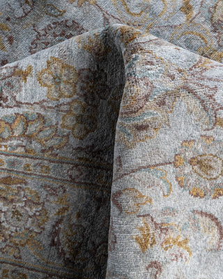 Fine Vibrance, One-of-a-Kind Handmade Area Rug  - Gray, 4' 2" x 6' 2"
