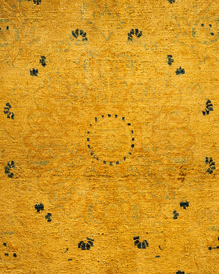 Contemporary Hand Knotted Overdyed Gold Area Rug 8' 0" x 10' 6"