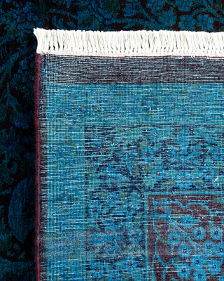 Contemporary Fine Vibrance Blue Wool Area Rug - 8' 2" x 9' 10"