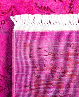 Overdyed Hand-Knotted Wool Modern-Contemporary Pink Runner 2' 8" x 8' 5"