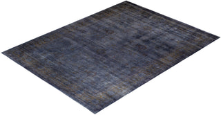Modern Overdyed Hand Knotted Wool Purple Area Rug 10' 4" x 13' 10"