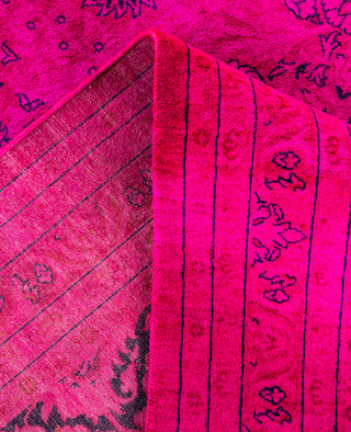 Overdyed One-of-a-Kind Wool Pink Area Rug 9' 5" x 12' 1"