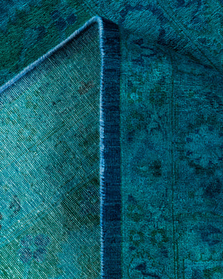 Contemporary Fine Vibrance Blue Wool Area Rug - 9' 1" x 12' 2"