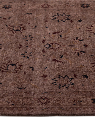 Overdyed Hand-Knotted Wool Modern-Contemporary Brown Runner 2' 7" x 7' 10"
