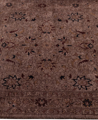 Overdyed Hand-Knotted Wool Modern-Contemporary Brown Runner 2' 7" x 6' 5"