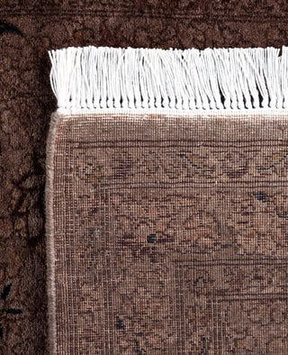 Overdyed Hand-Knotted Wool Modern-Contemporary Brown Runner 2' 7" x 6' 5"