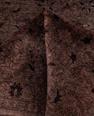 Overdyed Hand-Knotted Wool Modern-Contemporary Brown Runner 2' 7" x 6' 5"