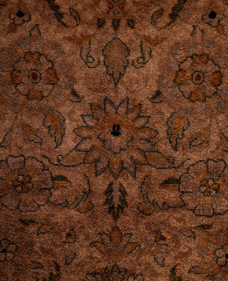 Overdyed Hand-Knotted Wool Modern-Contemporary Brown Runner 2' 7" x 8' 1"