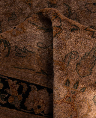 Overdyed Hand-Knotted Wool Modern-Contemporary Brown Runner 2' 7" x 8' 1"