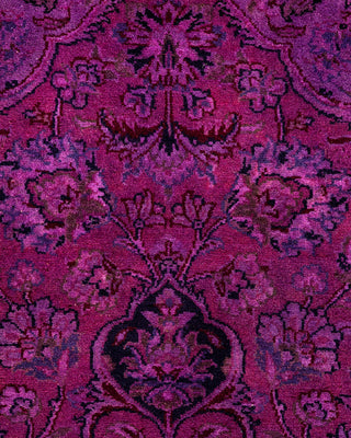 Contemporary Fine Vibrance Pink Wool Area Rug - 4' 1" x 6' 0"