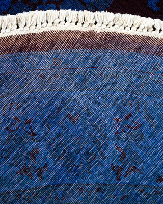 Contemporary Fine Vibrance Red Wool Area Rug - 5' 3" x 5' 4"