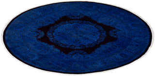 Contemporary Fine Vibrance Red Wool Area Rug - 5' 3" x 5' 4"