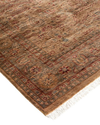 Modern Overdyed Hand Knotted Wool Beige Area Rug 4' 2" x 6' 4"