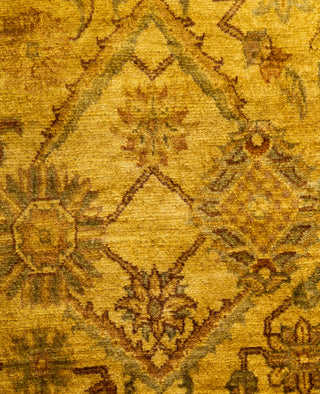 Overdyed Hand-Knotted Wool Modern-Contemporary Gold Runner 2' 0" x 8' 8"