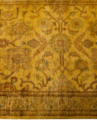 Overdyed Hand-Knotted Wool Modern-Contemporary Gold Runner 2' 0" x 8' 8"