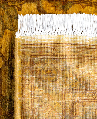 Overdyed Hand-Knotted Wool Modern-Contemporary Gold Runner 2' 0" x 8' 8"