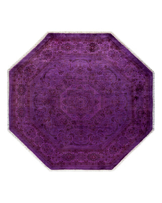 Modern Fine Vibrance Purple Area Rug 4' 0" x 4' 3"