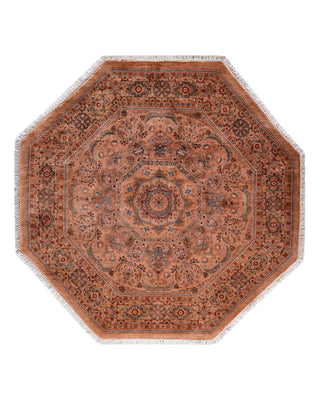 Modern Fine Vibrance Pink Area Rug 4' 3" x 4' 4"
