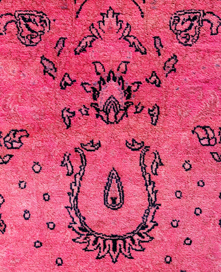 Overdyed One-of-a-Kind Wool Pink Area Rug 8' 1" x 14' 4"