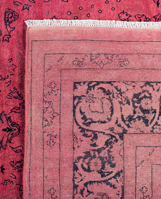 Overdyed One-of-a-Kind Wool Pink Area Rug 8' 1" x 14' 4"
